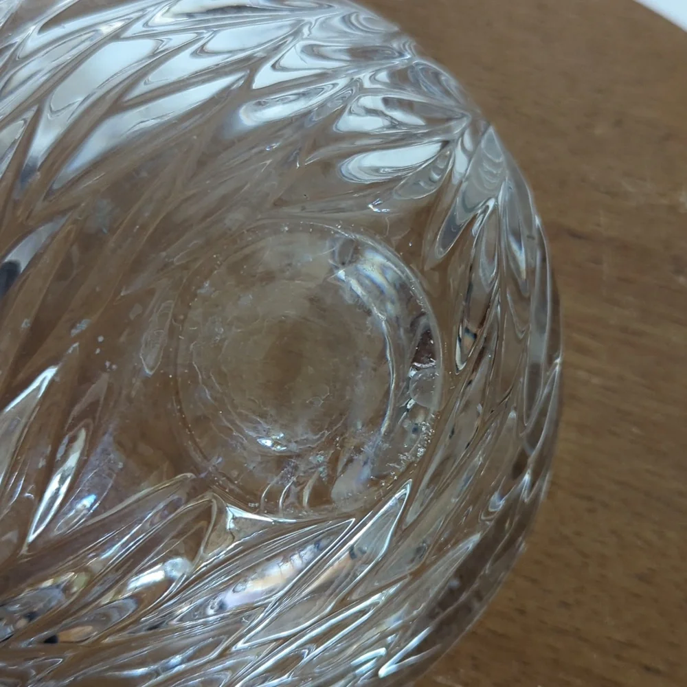 Clear Crystal Glass Decorative Bowl
